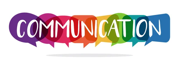 Kommunikációs Koncepció Beszédbuborékokkal Vektor Illusztráció — Stock Vector