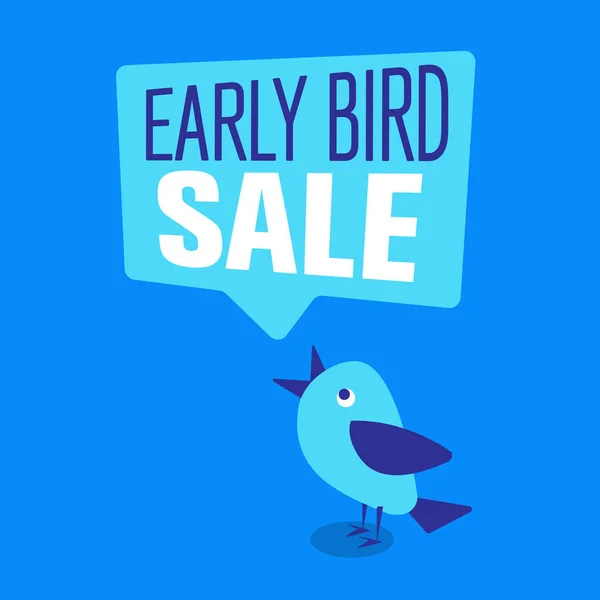 Early Bird Special Discount Sale Event Banner Poster — Stock Vector