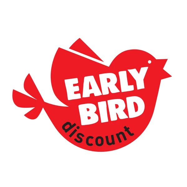 Early Bird Especial Desconto Venda Banner Evento Cartaz — Vetor de Stock