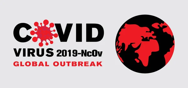 호흡기 증후군 Coronavirus 2019 Ncov Outbreak Vector Illustration — 스톡 벡터