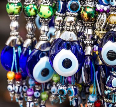 Türk Hatıra Eşyası. Geleneksel mavi kötü gözleri