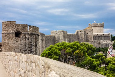 Dubrovnik eski kale görünümü, Hırvatistan