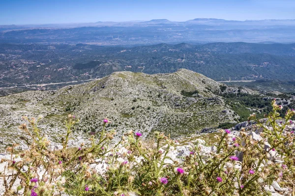 Croatia, Dalmatia, Biokovo mountains sea panoramic landscape — Stock Photo, Image