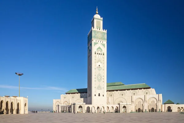 Casablanca, Marokko. Moskee Hassan Ii gebouw — Stockfoto