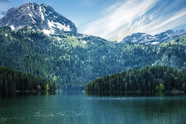 Paisagem natural. Montanha lago, Montenegro, Durmitor — Fotografia de Stock