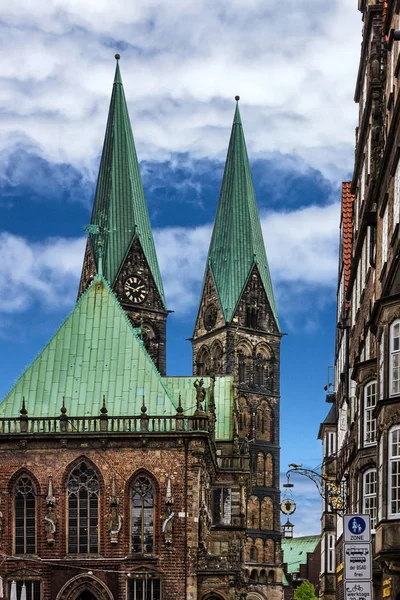 Igreja de Bremen, Alemanha. Catedral Bremer Sankt Petri Dom — Fotografia de Stock