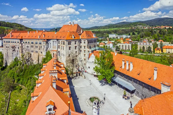 Castle Cesky Krumlov, Cseh Köztársaság. — Stock Fotó