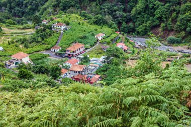 Panoramik, Portekiz Madeira kırsal evleri