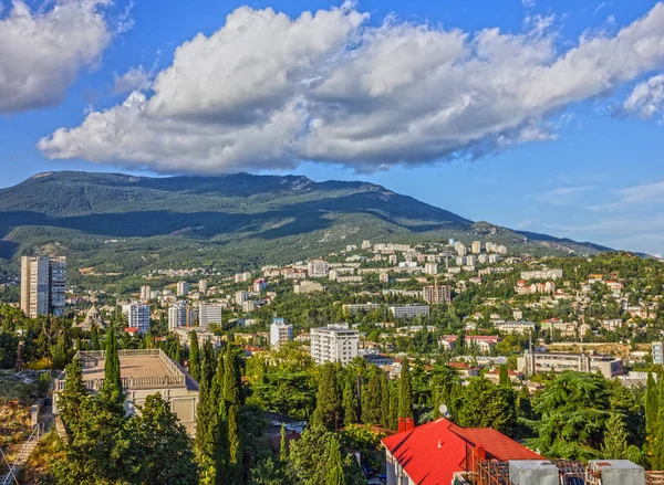 Panoramic Landscape View Yalta Famous Resort Krym — Foto de Stock