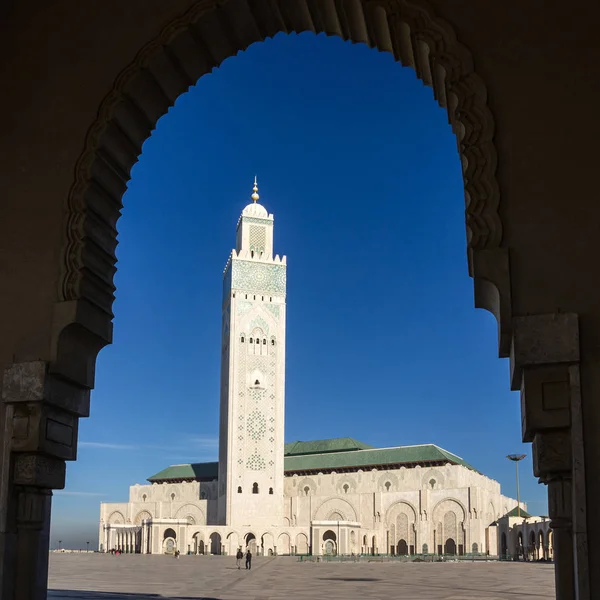 Casablanca, Marokko. Moskee Hassan Ii gebouw — Stockfoto