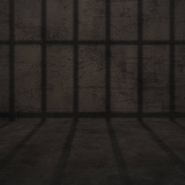 Hapishane Bar gölge beton duvara