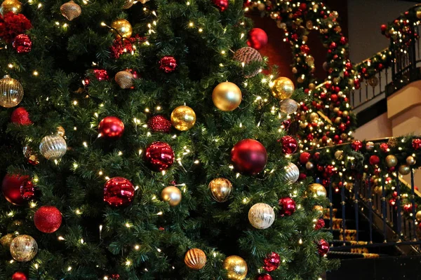 Vánoční Stromeček Dekorace Jako Podkladový Materiál — Stock fotografie