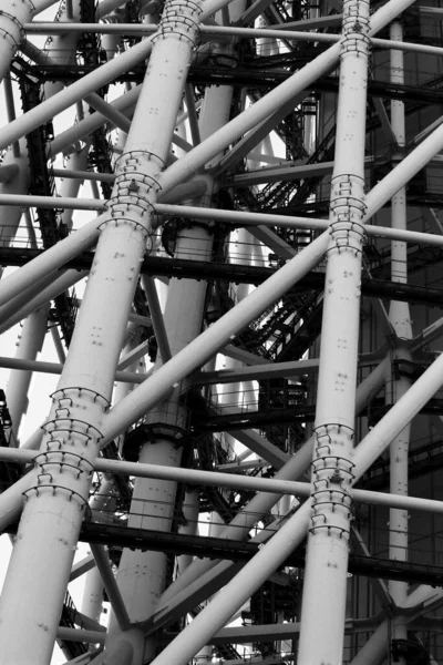 Close Photo Tokyo Skytree Built Steel Pipe Truss Structure — 스톡 사진