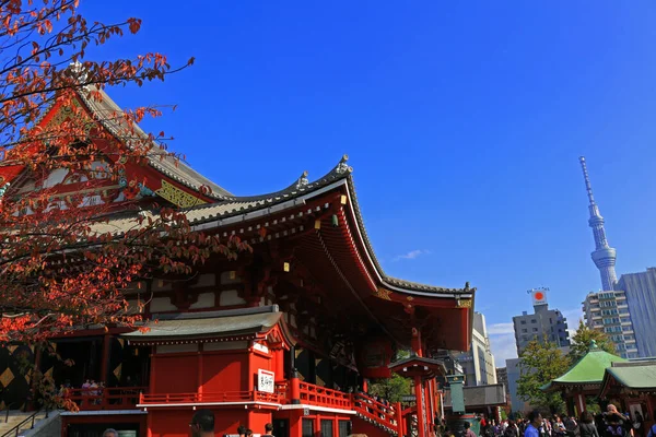 Japonya Tokyo Daki Kasım 2019 Sensoji Tapınağı 645 Yılında Inşa — Stok fotoğraf