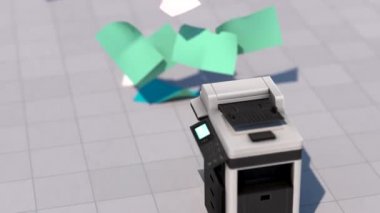 3D render office yazıcı