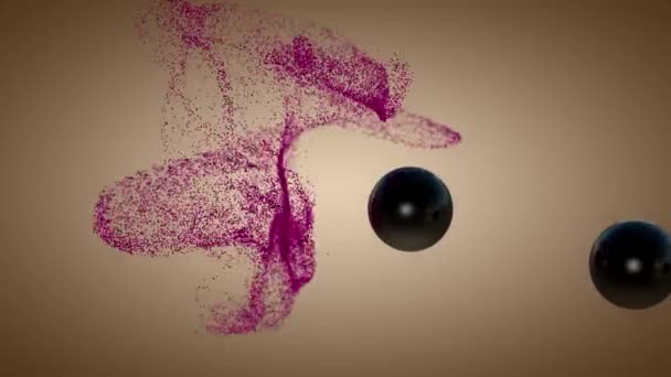 3D rendering Particles — Stock video