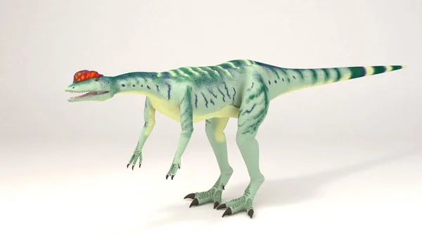 O Dilophosaurus - Dinossauro — Fotografia de Stock