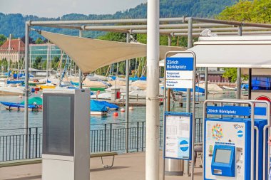 Nakliye İskelesi'Burkliplatz, göl ZUERICH