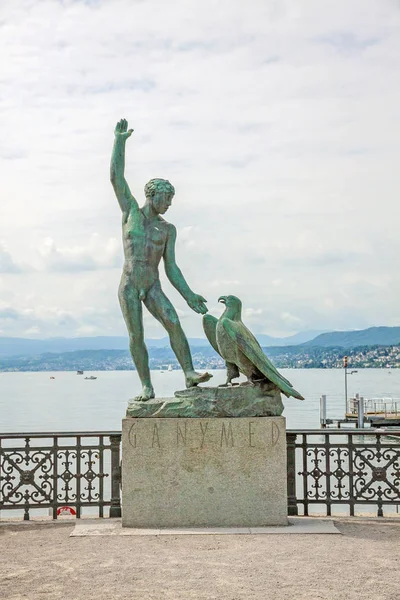 Ganymed Statue, Zurich, Switzerland — Stock Photo, Image