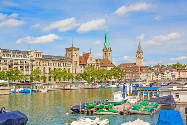 Kostel Fraumuenster a Sankt Peter, Curych — Stock fotografie