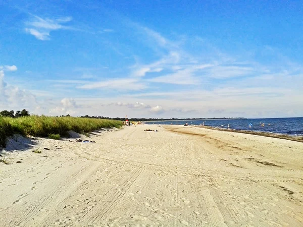 Strand i Marielyst, Danmark - baltisk hav - Stock-foto