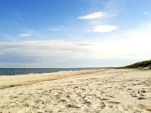 Plaża w Marielyst, Dania - Morze Bałtyckie — Zdjęcie stockowe