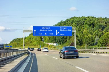 otoyol yol işareti üzerinde (Autobahn 81 / 81 A / E 531) çevre yolu Kavşağı Boblingen-Hulb - Ehninge çıkın
