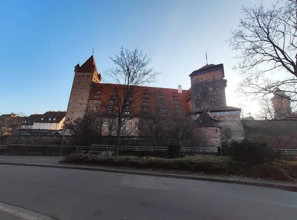 Castillo Imperial Nuremberg Kaiserburg Torre Sinnwell Del Sacro Imperio Romano — Foto de Stock