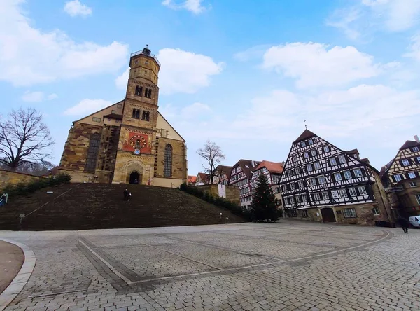 Schwaebisch Hall Germany January 2020 Church Sankt Michael Schwaebisch Hall — Stock Photo, Image