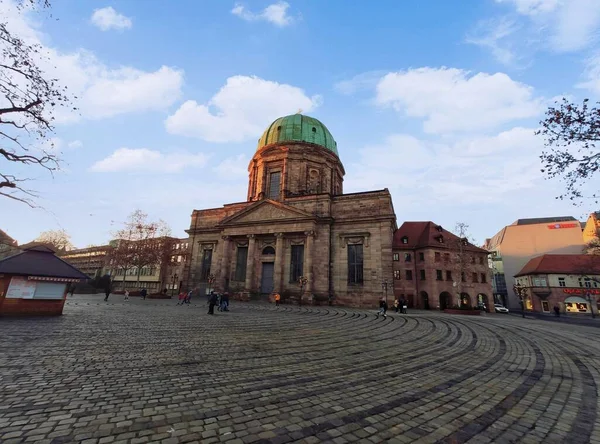 Norimberk Německo Ledna 2020 Kostel Alžběty Centru Norimberku Místě Jokobsplatz — Stock fotografie