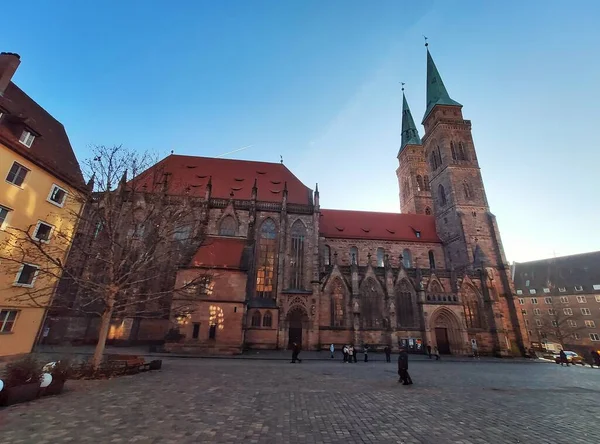 Nürnberg Tyskland Januari 2020 Kyrkan Saint Sebald Sebalduskirche Nürnberg Franken — Stockfoto