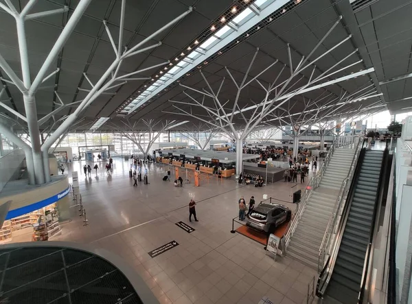 Stuttgart Niemcy Września 2019 Terminal Lotnisku Stuttgarcie Niemcy — Zdjęcie stockowe