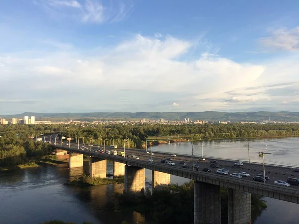City View Summer Day Bridge — Stock Photo, Image