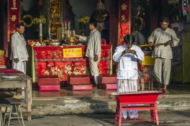 Budist Festivali Çin tapınak Trang, Tayland