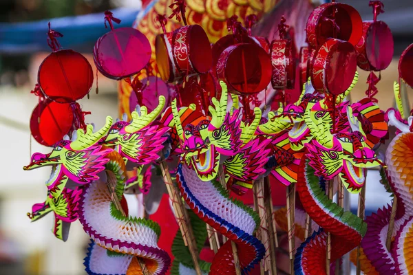 在董里，泰国的华人庙宇的佛教节日 — 图库照片