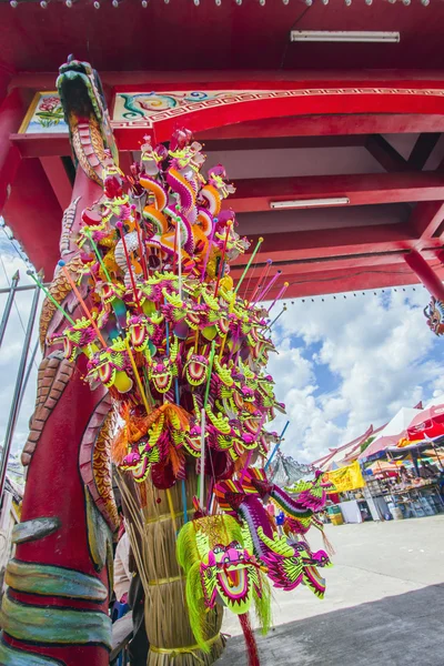 Festival buddista nel tempio cinese di Trang, Thailandia — Foto Stock