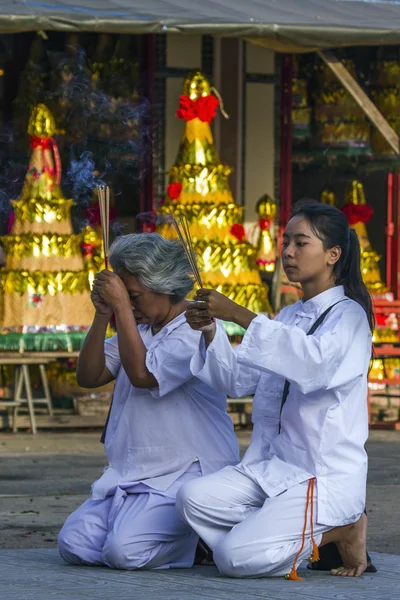 Buddhist festival in Chinese temple in Trang, Thailand — Stock Photo, Image