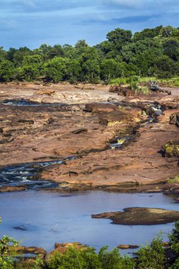 Kırmızı kayalar panoramik Kruger National park, Güney Afrika