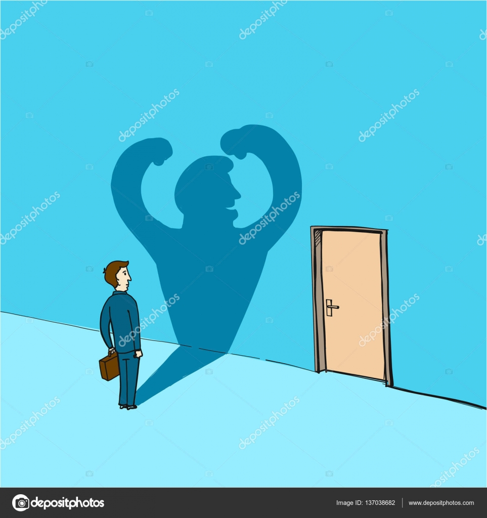 Self confidence and courage Stock Vector Image by ©HonzaHruby #137038682