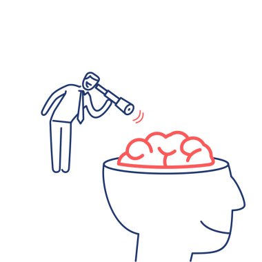 beyin araştırma iş simgesi 