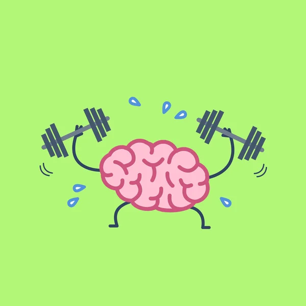 Beyin egzersiz tasarımı — Stok Vektör