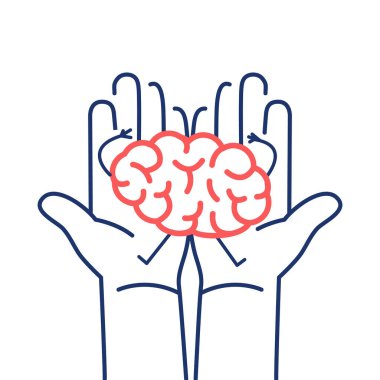 Dikkatle beyin iki elinde tutan