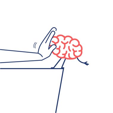 Cliff el ile dışarı iterek beyin