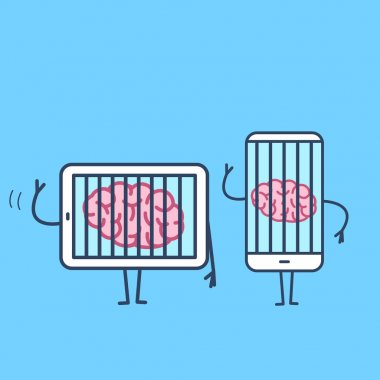 Tablet ve smartphone tutsak beyin