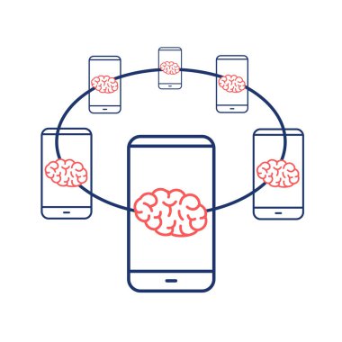  akıllı telefonlar ile bağlı beyin ağ