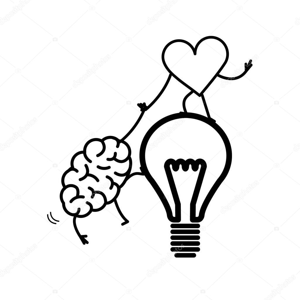 Brain and heart cooperation and teamwork