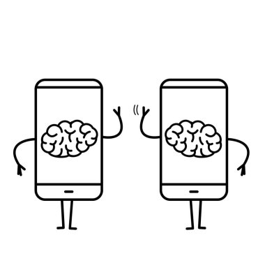 Akıllı telefonlar içinde iki beyin