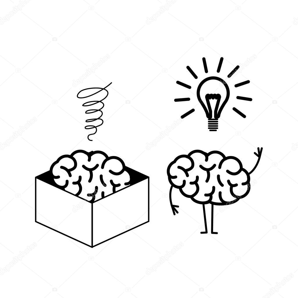 Brain thinking out of box