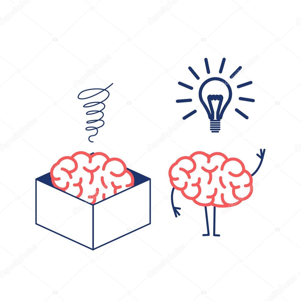 Brain thinking out of box