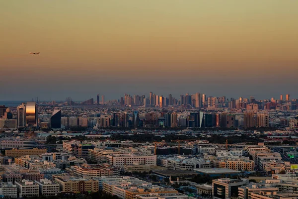A skyline view of Deira Dubai, UAE and Sharjah — Stock Photo, Image